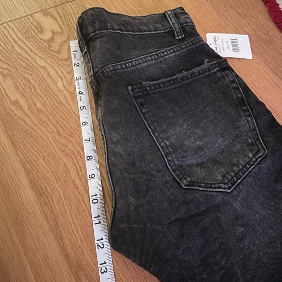 NWT FREE PEOPLE Vixen black Cigarette jeans - 25 - Picture 10 of 11